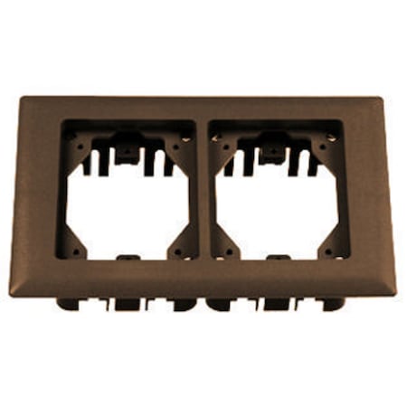 Hubbell Wiring Device-Kellems Box Cover, Wall Box Type, 2 Gang, Non-Metallic PFBRFBR2